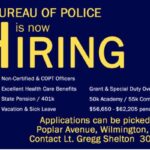 Completed Applications can be submitted Monday thru Friday 8am =- 4pm Contact Lt. Gregg Shelton 302-998-1173